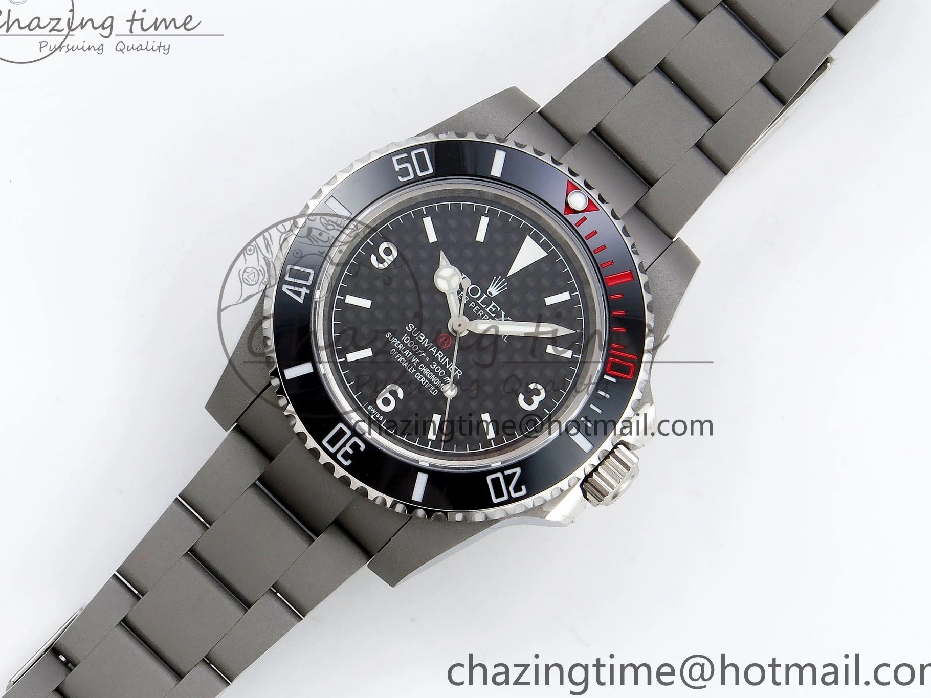 Best SA3130 Ceramic Sandblasted Edition Bracelet JDF Submariner SS Black Carbon Dial Dial Bezel on 0522